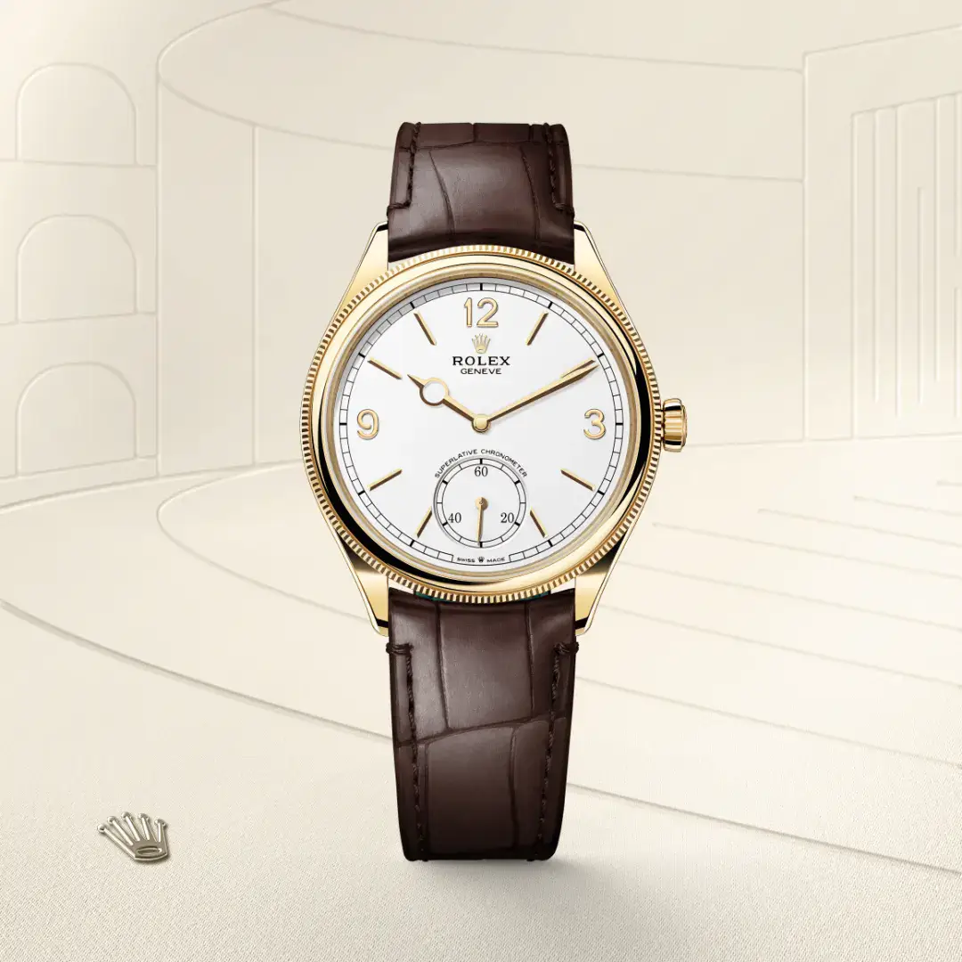rolex 1908 in 18 ct yellow gold, M52508-0006- watch palace, First image