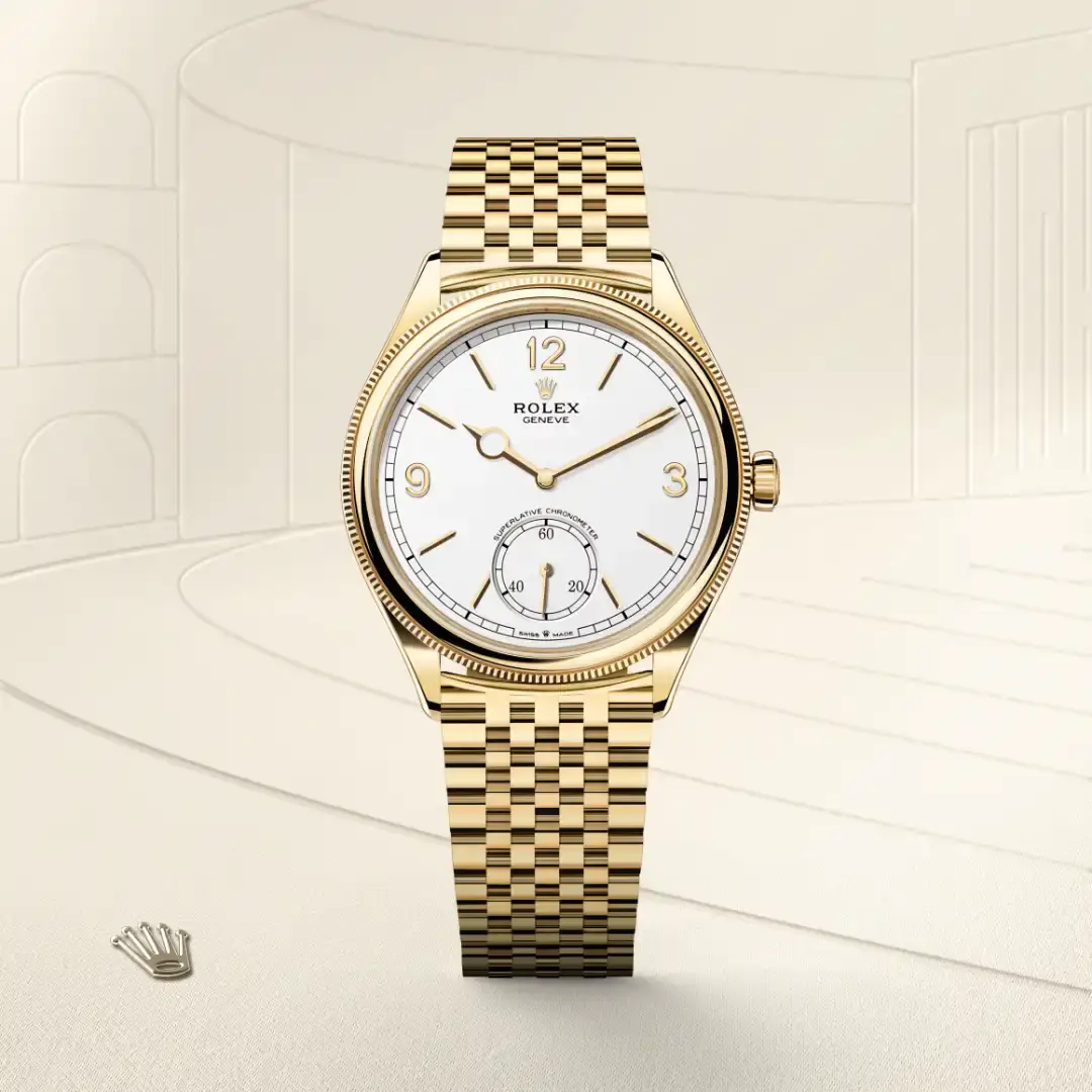 rolex 1908 in 18 ct yellow gold, m52508-0008 - watch palace, First image