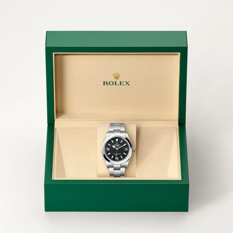 rolex explorer in oystersteel, m124270-0001 - watch palace, Second image