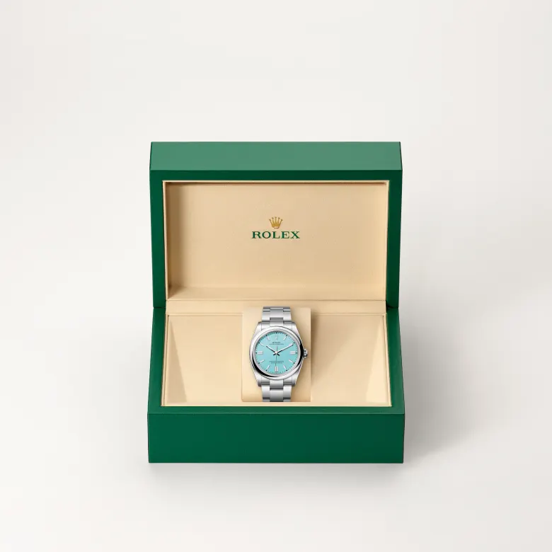 rolex oyster perpetual in oystersteel, M126000-0006- watch palace, Second image