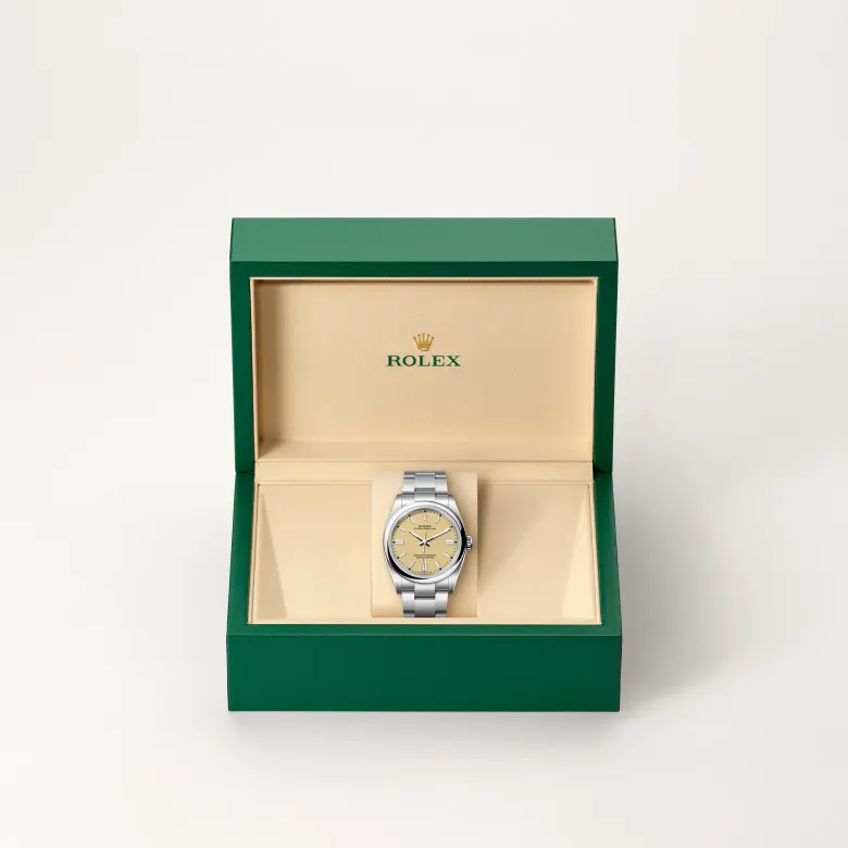 rolex oyster perpetual in oystersteel, M126000-0012- watch palace, Second image