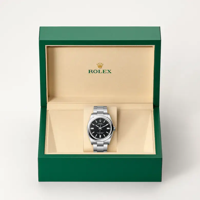 rolex oyster perpetual in oystersteel, m126000-0014 - watch palace, Second image
