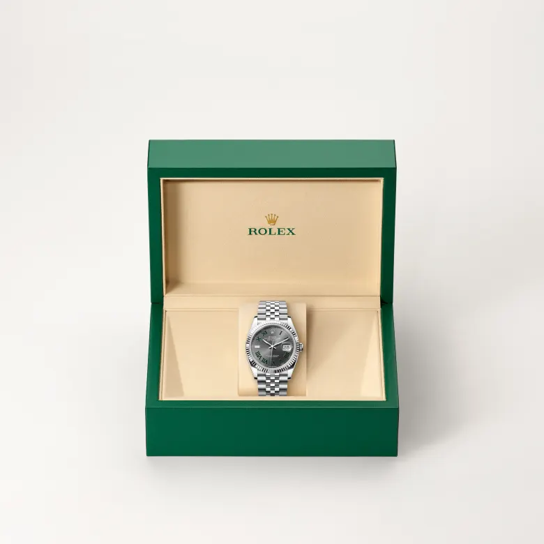 rolex datejust in white rolesor, M126234-0045- watch palace, Second image