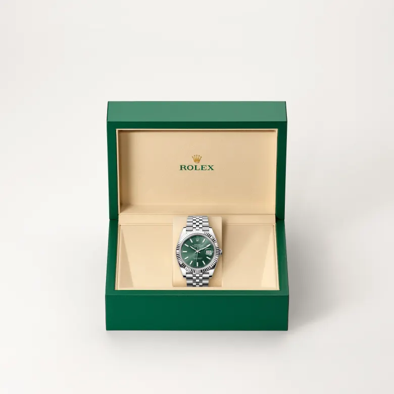rolex datejust in white rolesor, M126334-0028- watch palace, Second image