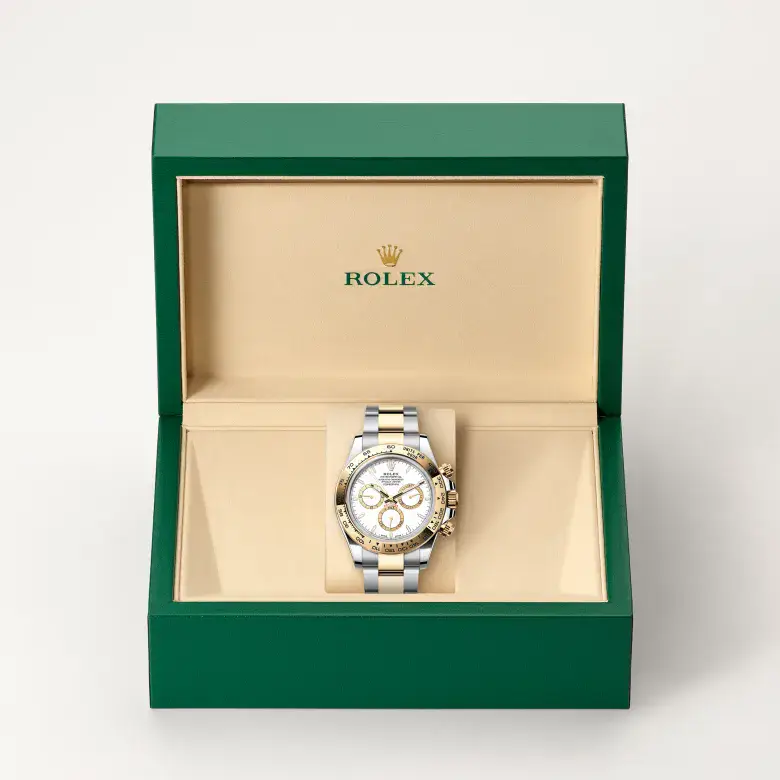 rolex cosmograph daytona in yellow rolesor, m126503-0001 - watch palace, Second image