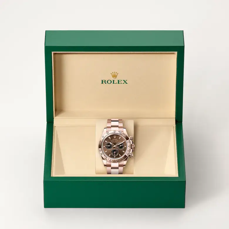 rolex cosmograph daytona in 18 ct everose gold, m126505-0005 - watch palace, Second image