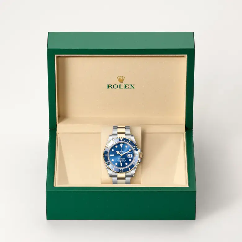 rolex submariner in yellow rolesor, m126613lb-0002 - watch palace, Second image