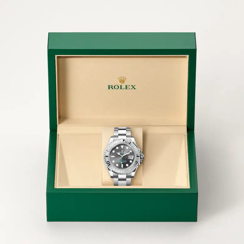 rolex yacht-master in rolesium, m126622-0001 - watch palace, Second image