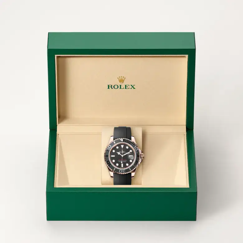rolex yacht-master in 18 ct everose gold, m126655-0002 - watch palace, Second image