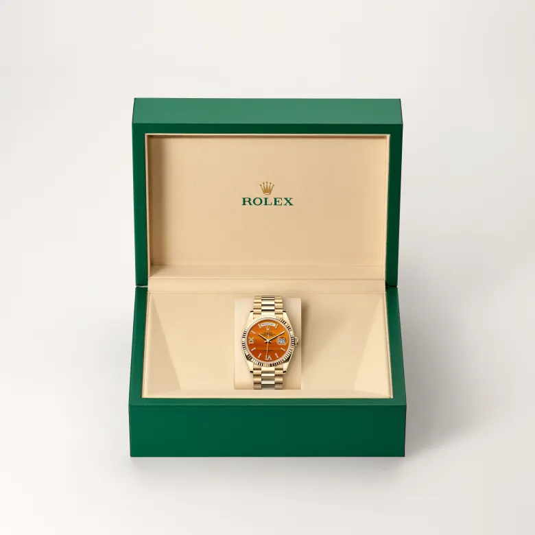 rolex day-date in 18 ct yellow gold, M128238-0088- watch palace, Second image