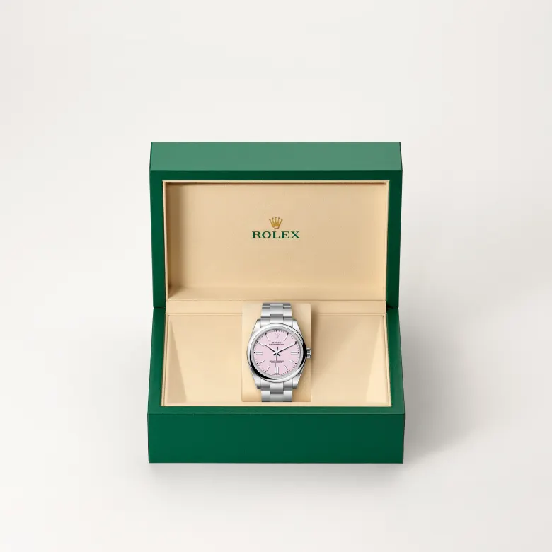 rolex oyster perpetual in oystersteel, M134300-0013- watch palace, Second image