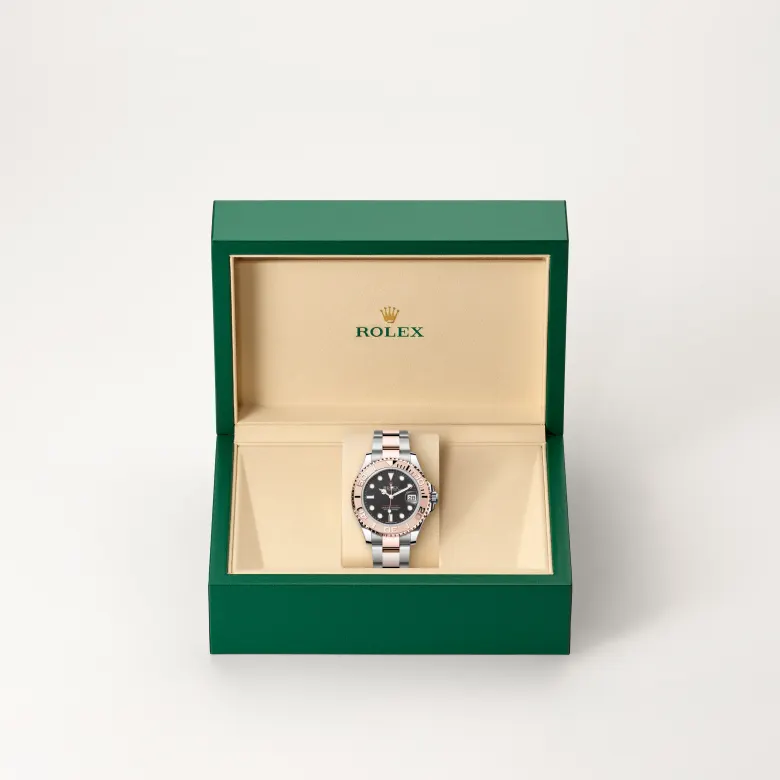 rolex yacht-master in everose rolesor, M268621-0004- watch palace, Second image