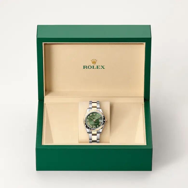 rolex datejust in yellow rolesor, m278343rbr-0015 - watch palace, Second image