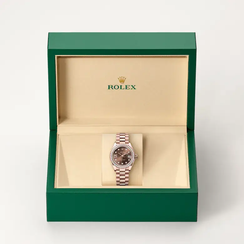 rolex lady-datejust in 18 ct everose gold, m279135rbr-0001 - watch palace, Second image