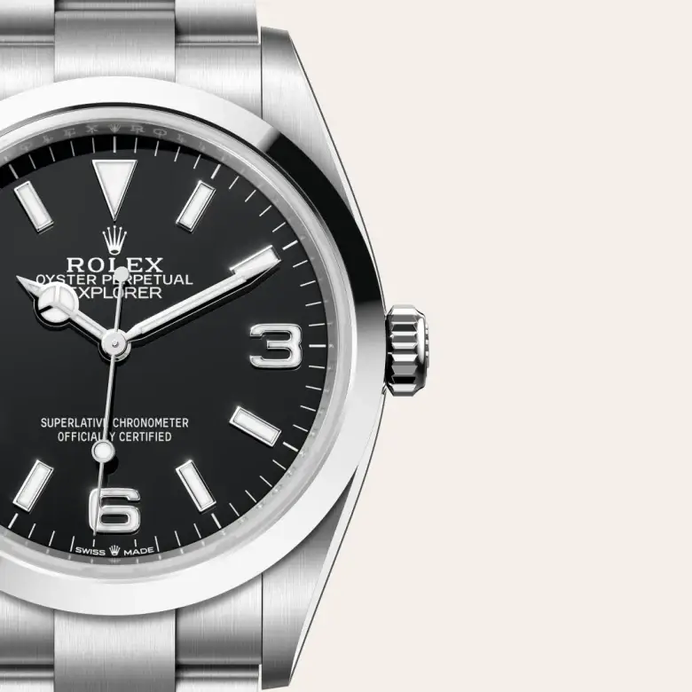 rolex explorer in oystersteel, m124270-0001 - watch palace, Third image