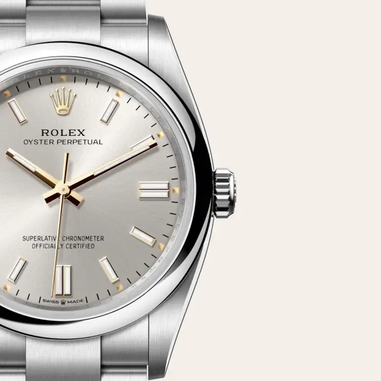 rolex oyster perpetual in oystersteel, m126000-0001 - watch palace, Third image