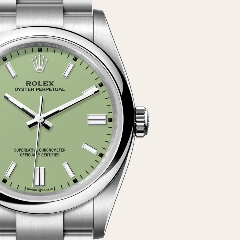 rolex oyster perpetual in oystersteel, M126000-0011- watch palace, Third image