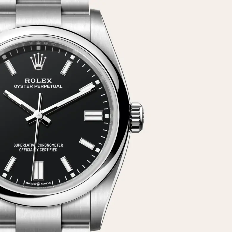 rolex oyster perpetual in oystersteel, m126000-0014 - watch palace, Third image