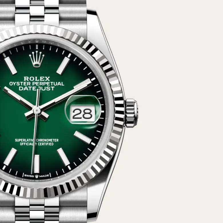 rolex datejust in white rolesor, M126234-0059- watch palace, Third image