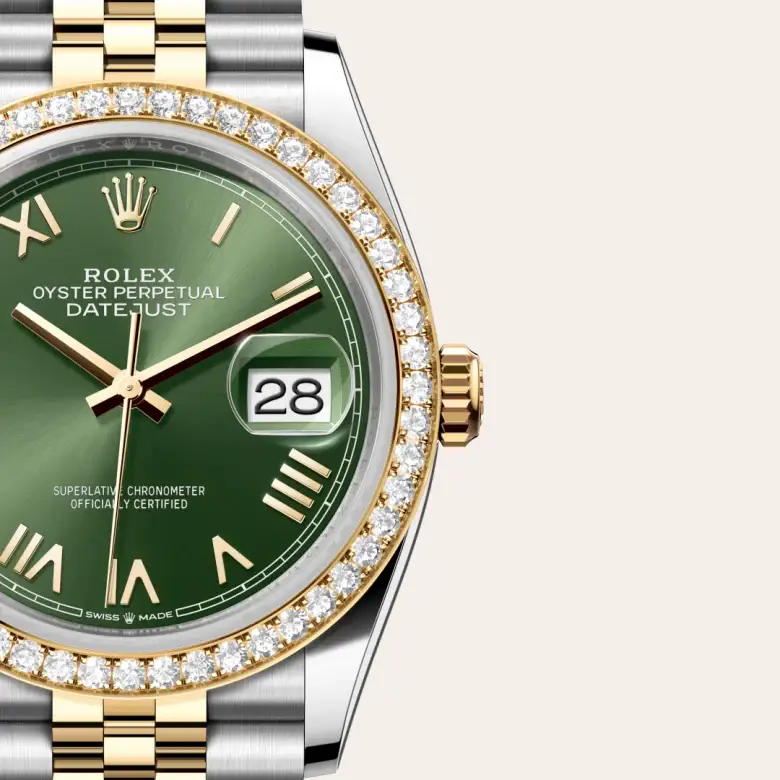 rolex datejust in yellow rolesor, M126283RBR-0039- watch palace, Third image