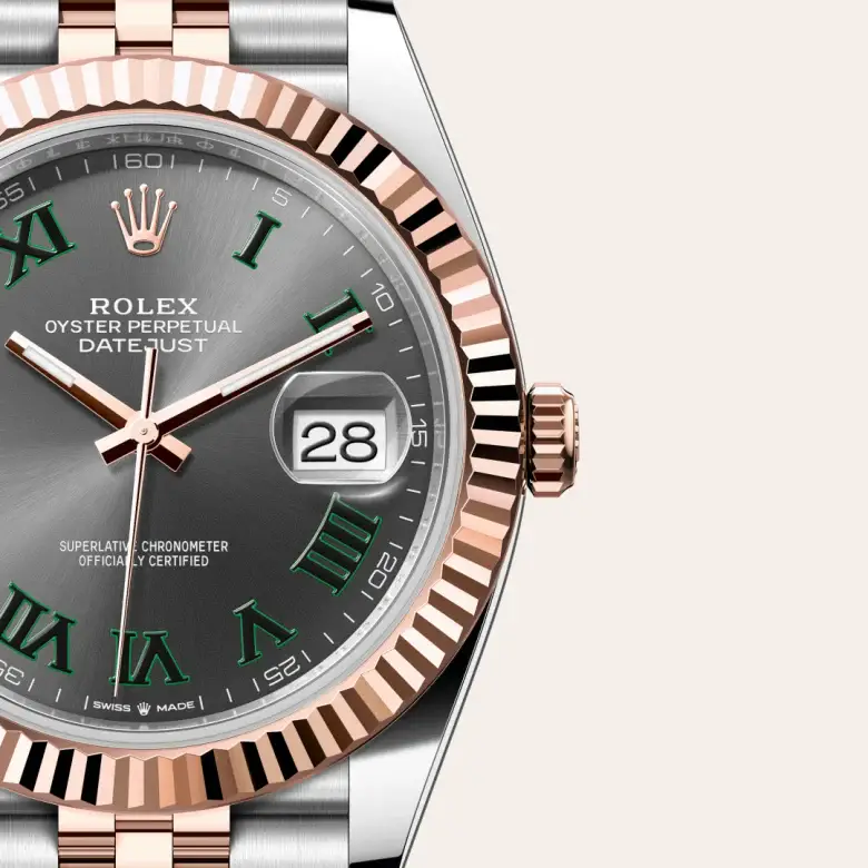rolex datejust in everose rolesor, M126331-0016- watch palace, Third image