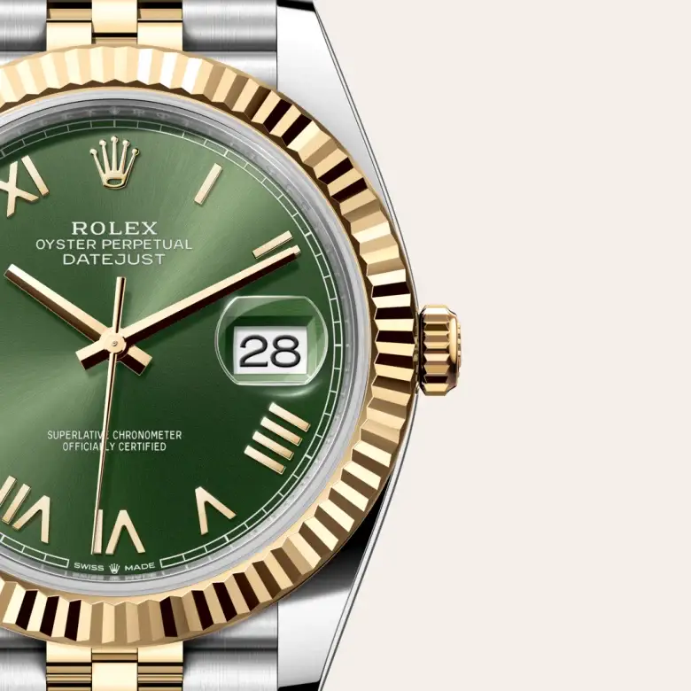 rolex datejust in yellow rolesor, M126333-0024- watch palace, Third image
