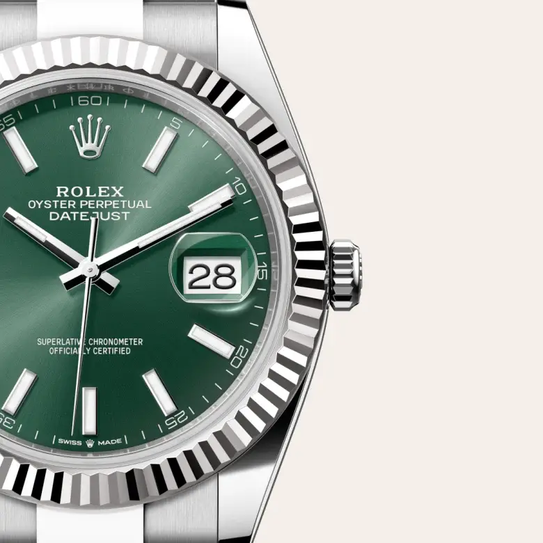 rolex datejust in white rolesor, M126334-0027- watch palace, Third image