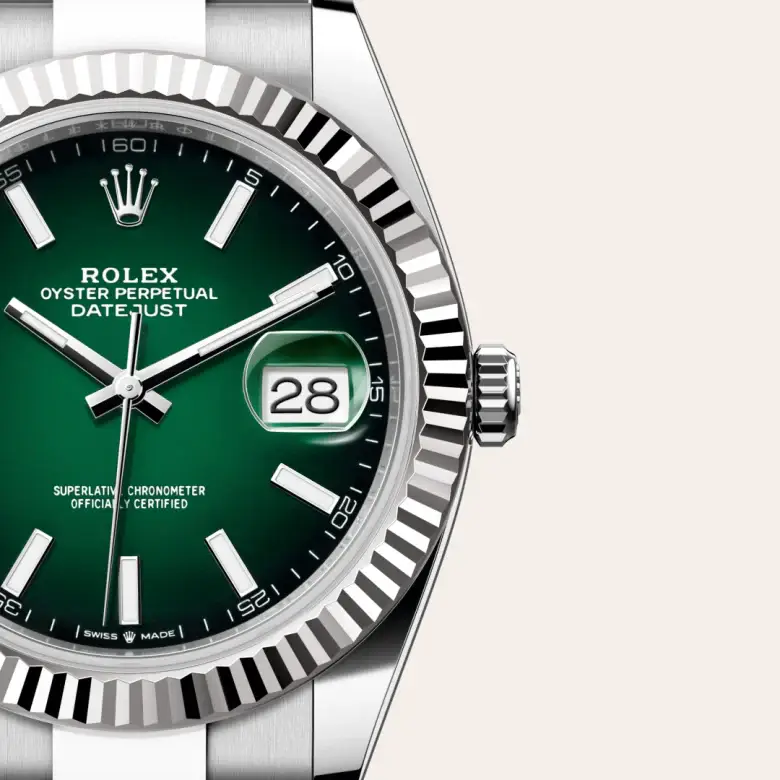 rolex datejust in white rolesor, m126334-0033 - watch palace, Third image