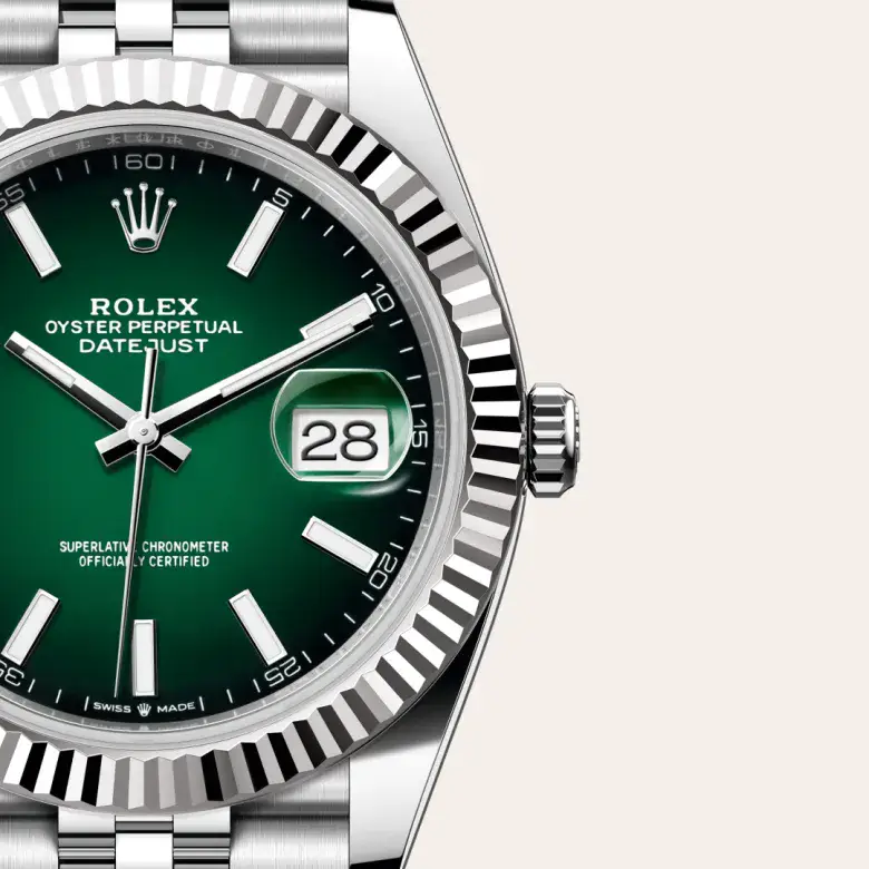 rolex datejust in white rolesor, M126334-0034- watch palace, Third image