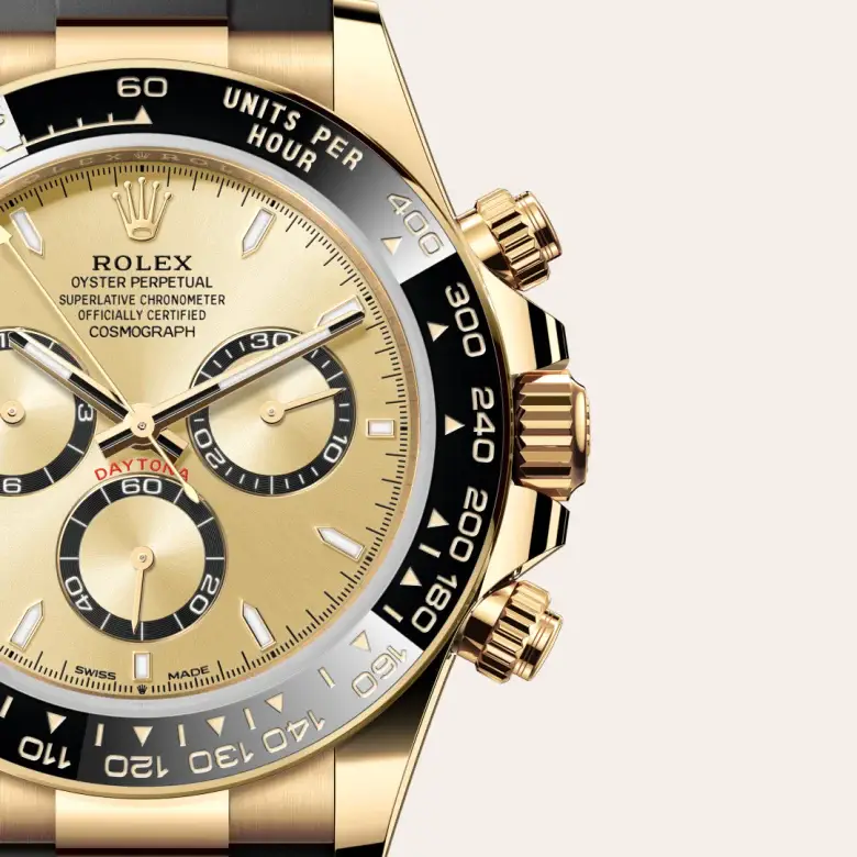 rolex cosmograph daytona in 18 ct yellow gold, M126518LN-0010- watch palace, Third image