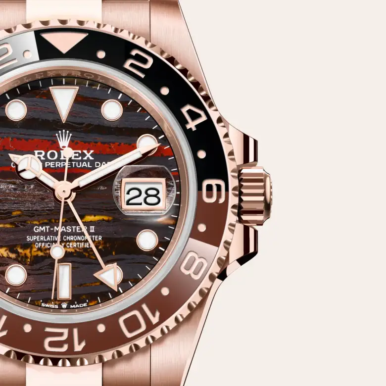 rolex gmt-master ii in 18 ct everose gold, m126715chnr-0002 - watch palace, Third image