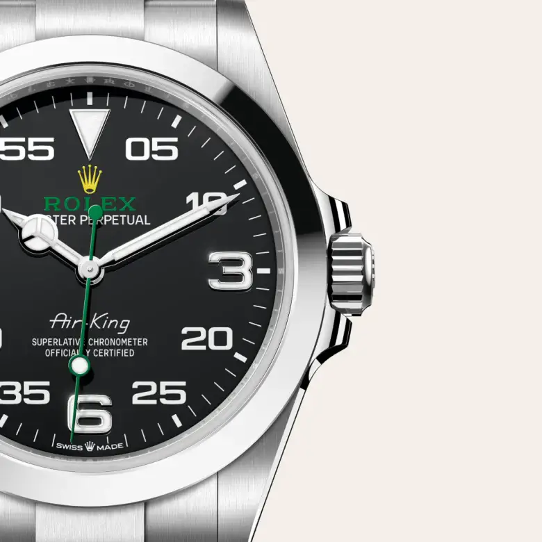 rolex air-king in oystersteel, m126900-0001 - watch palace, Third image