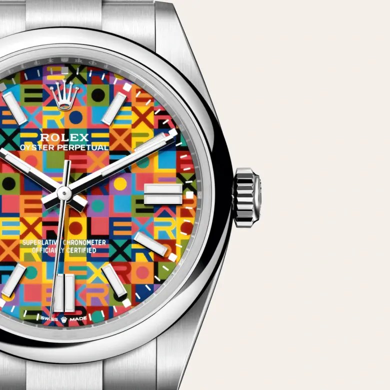 rolex oyster perpetual in oystersteel, M134300-0010- watch palace, Third image