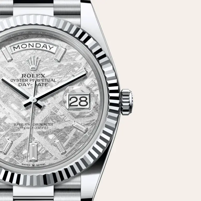rolex day-date in platinum, M228236-0011- watch palace, Third image