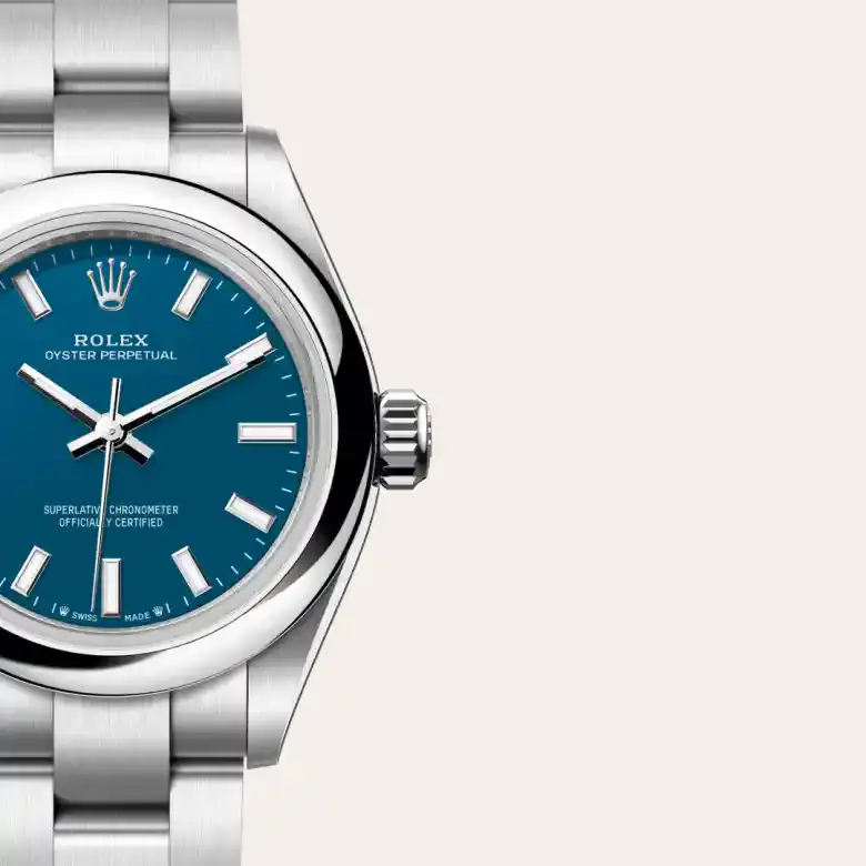 rolex oyster perpetual in oystersteel, M276200-0011- watch palace, Third image