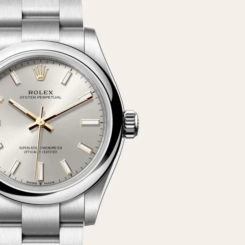 rolex oyster perpetual in oystersteel, M277200-0001- watch palace, Third image