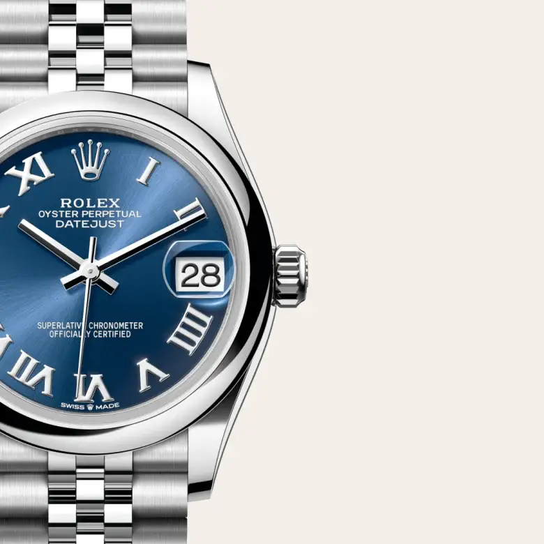 rolex datejust in oystersteel, m278240-0018 - watch palace, Third image