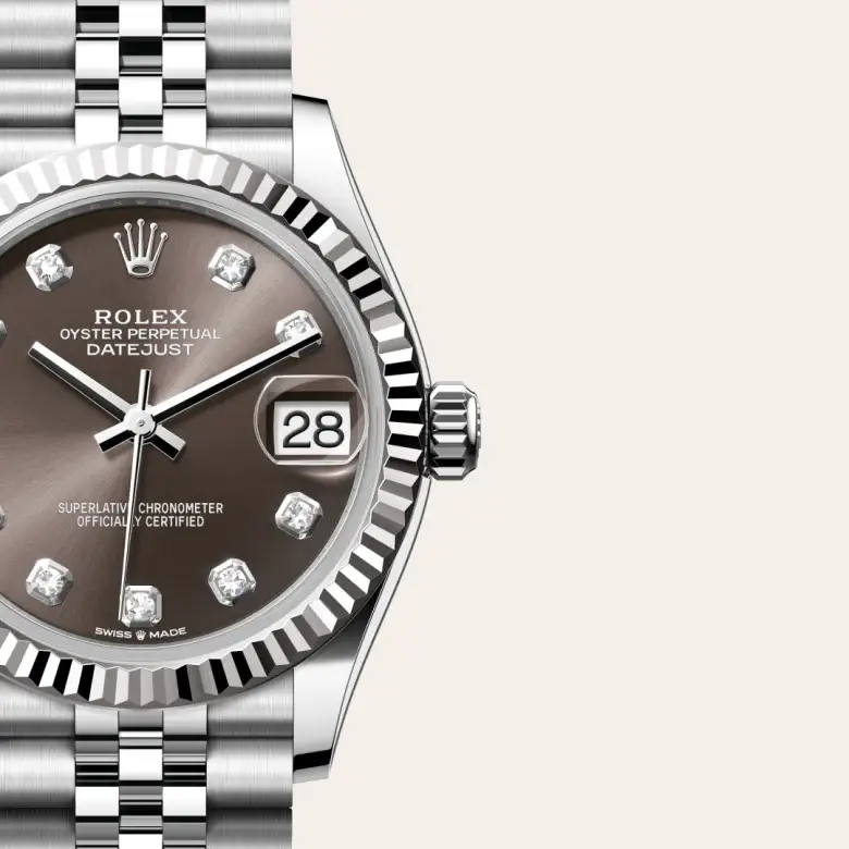 rolex datejust in white rolesor, M278274-0008- watch palace, Third image
