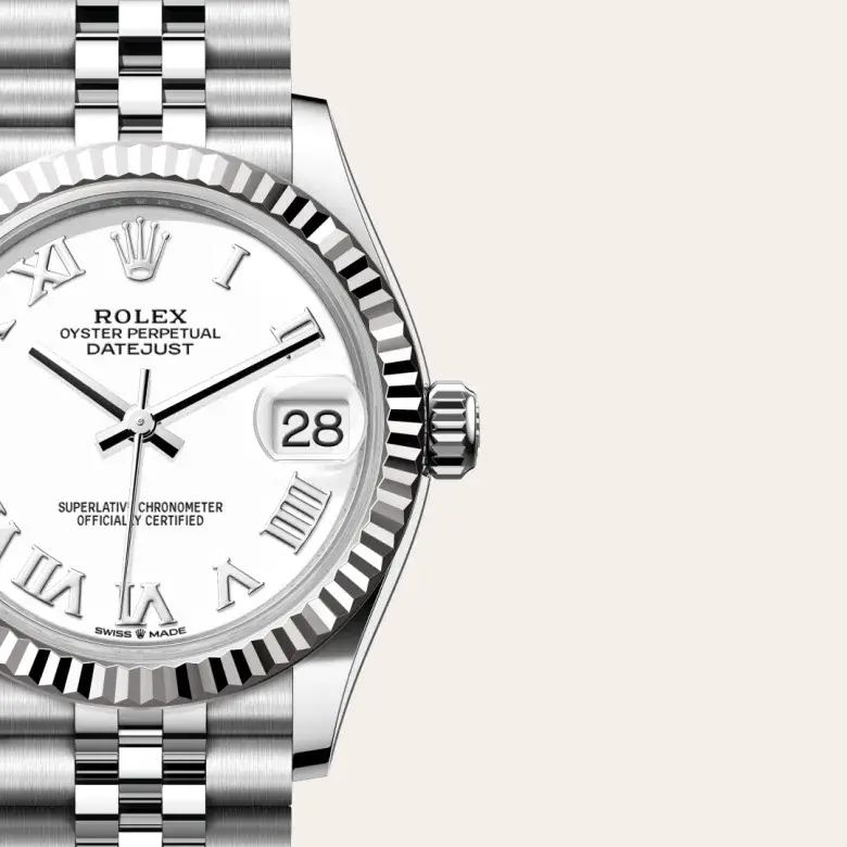 rolex datejust in white rolesor, M278274-0010- watch palace, Third image