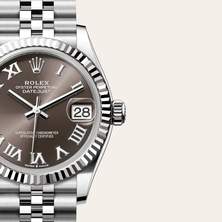 rolex datejust in white rolesor, M278274-0022- watch palace, Third image