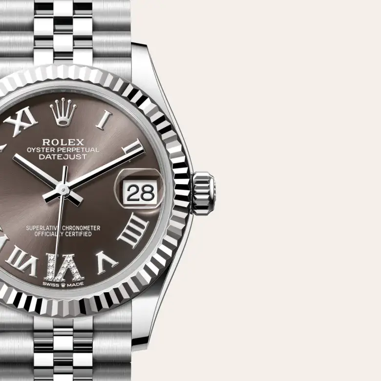 rolex datejust in white rolesor, M278274-0028- watch palace, Third image