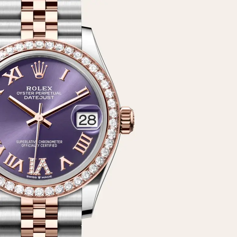 rolex datejust in everose rolesor, M278381RBR-0020- watch palace, Third image