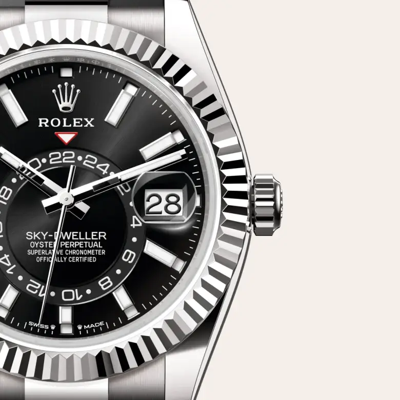 rolex sky-dweller in 18 ct white gold, m336239-0002 - watch palace, Third image