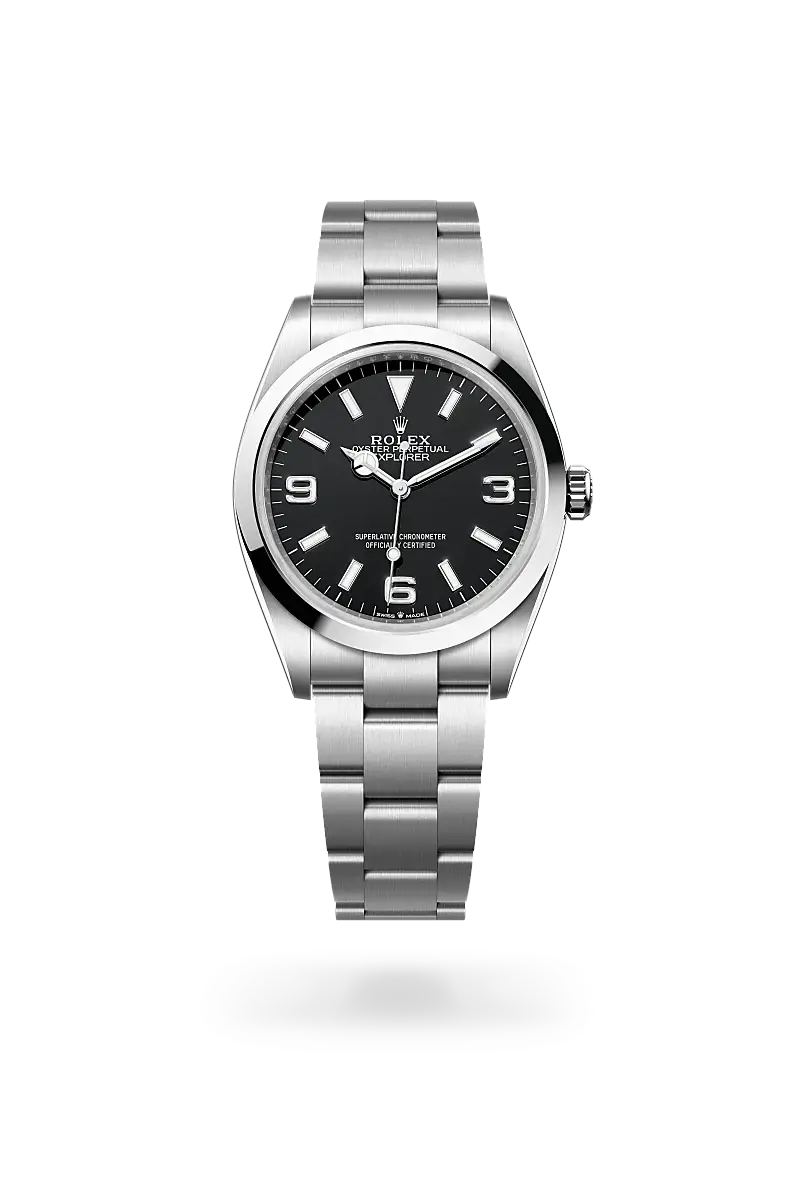 rolex explorer in oystersteel, m124270-0001 - watch palace