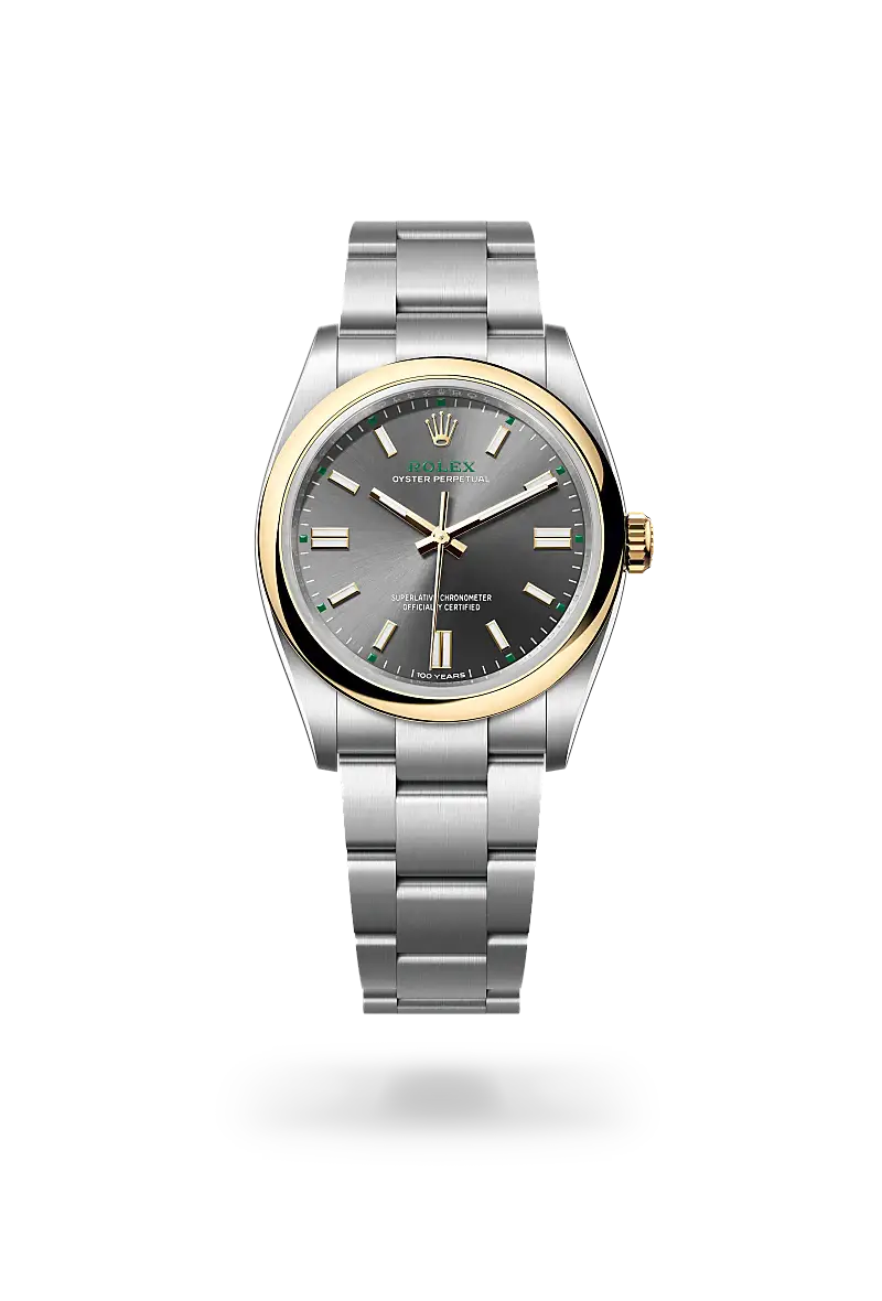 rolex oyster perpetual in yellow rolesor, M126003-0001- watch palace