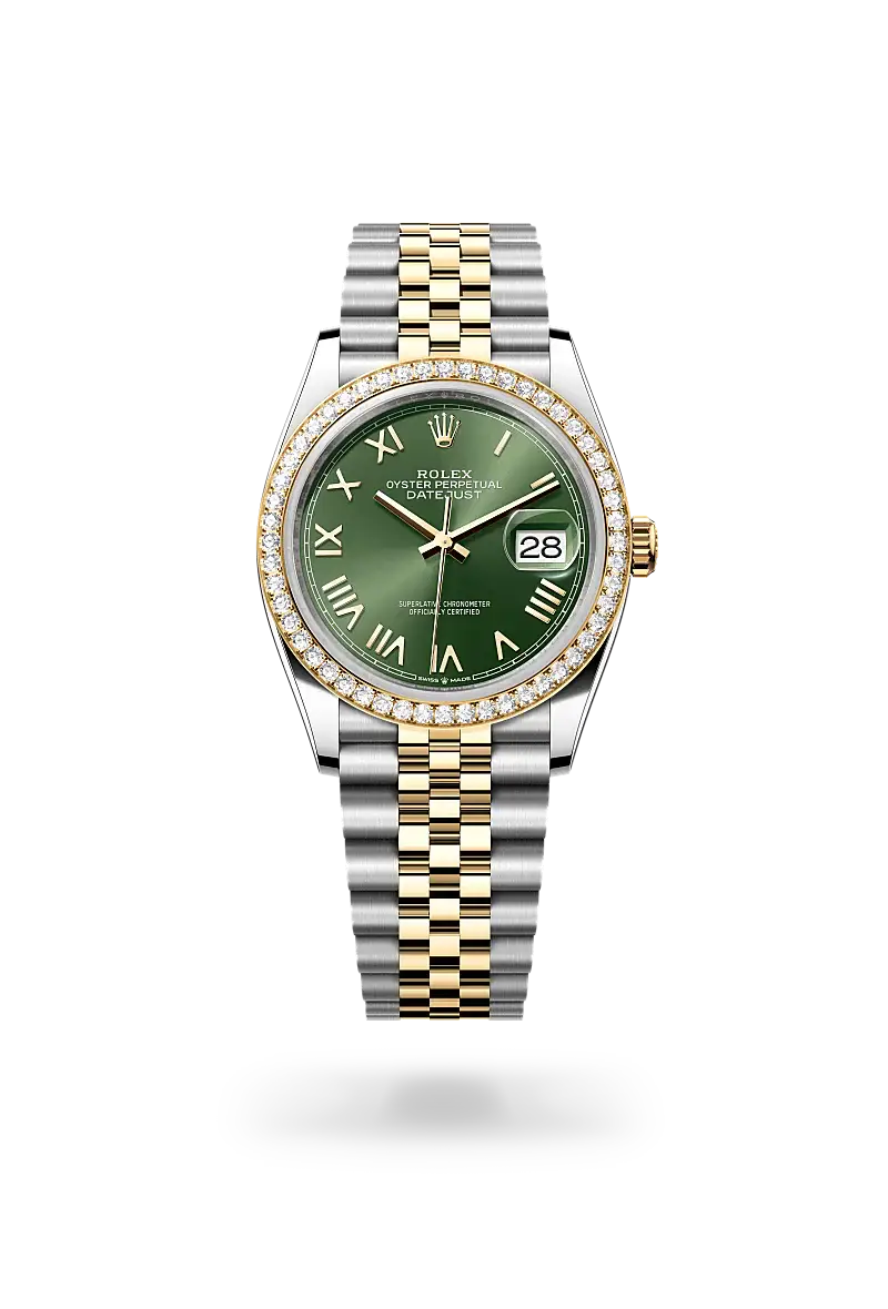 rolex datejust in yellow rolesor, M126283RBR-0039- watch palace