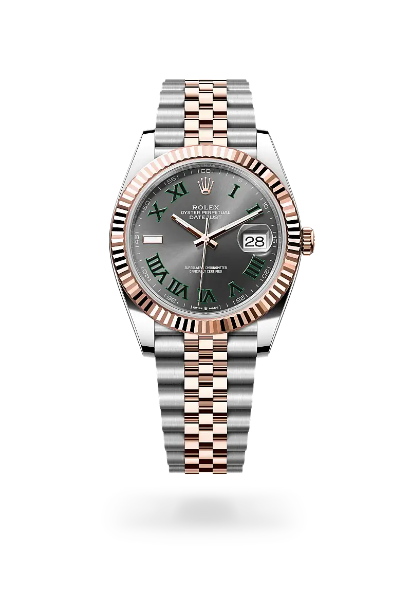 rolex datejust in everose rolesor, M126331-0016- watch palace