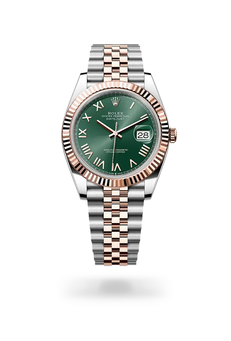 rolex datejust in everose rolesor, M126331-0022- watch palace