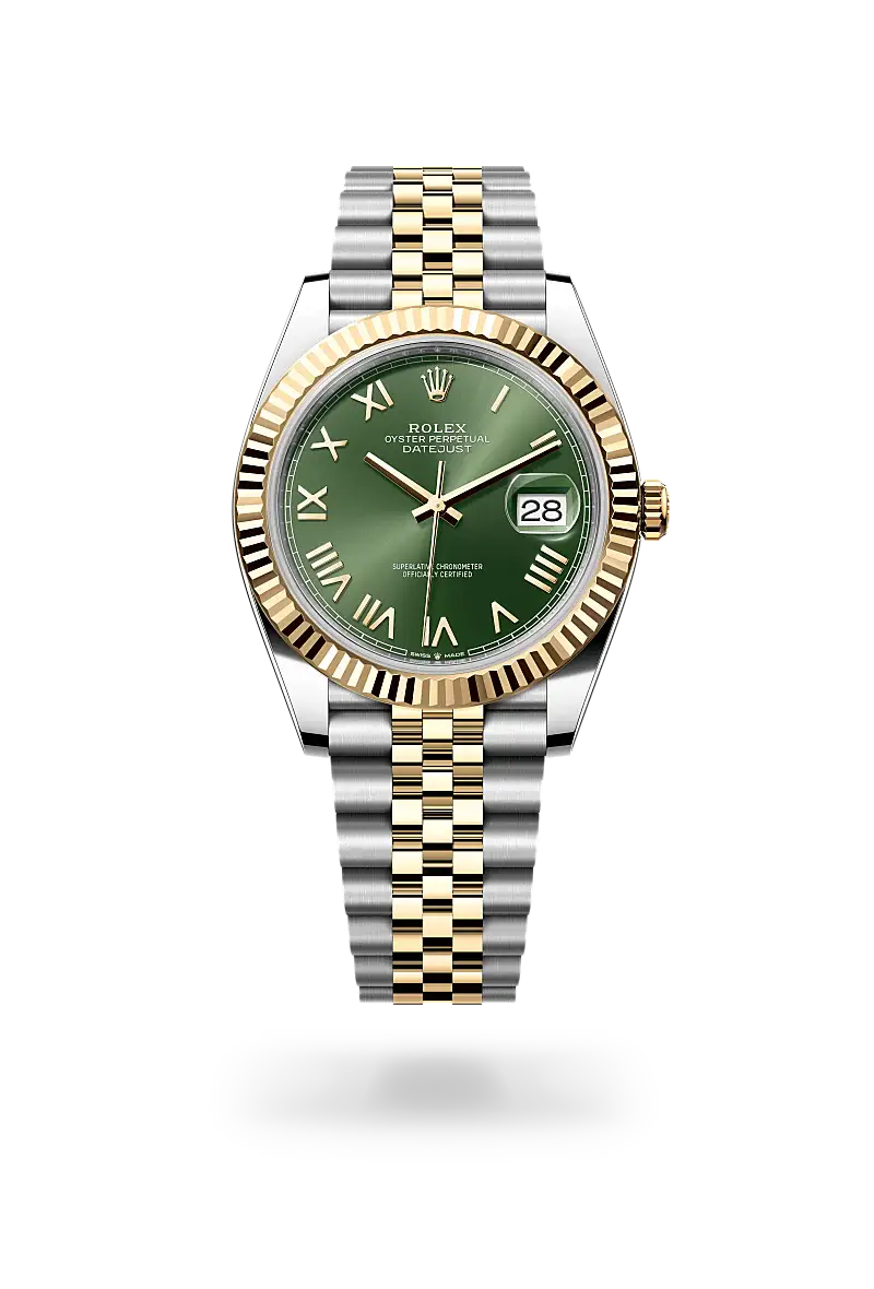 rolex datejust in yellow rolesor, M126333-0024- watch palace