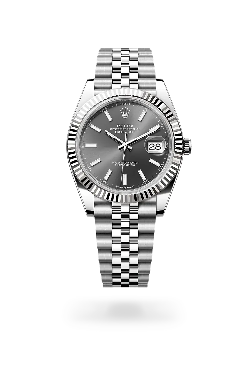 rolex datejust in white rolesor, m126334-0014 - watch palace